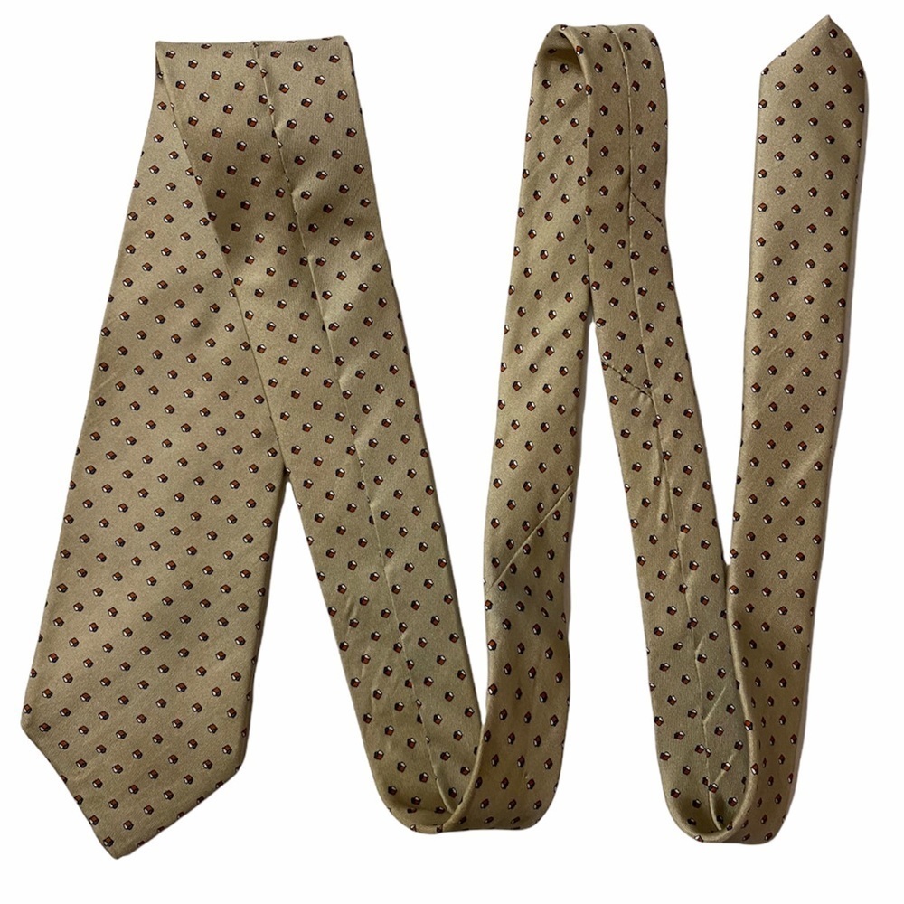 Christian Dior Monsieur Silk Geometric Vintage Tie Necktie OS